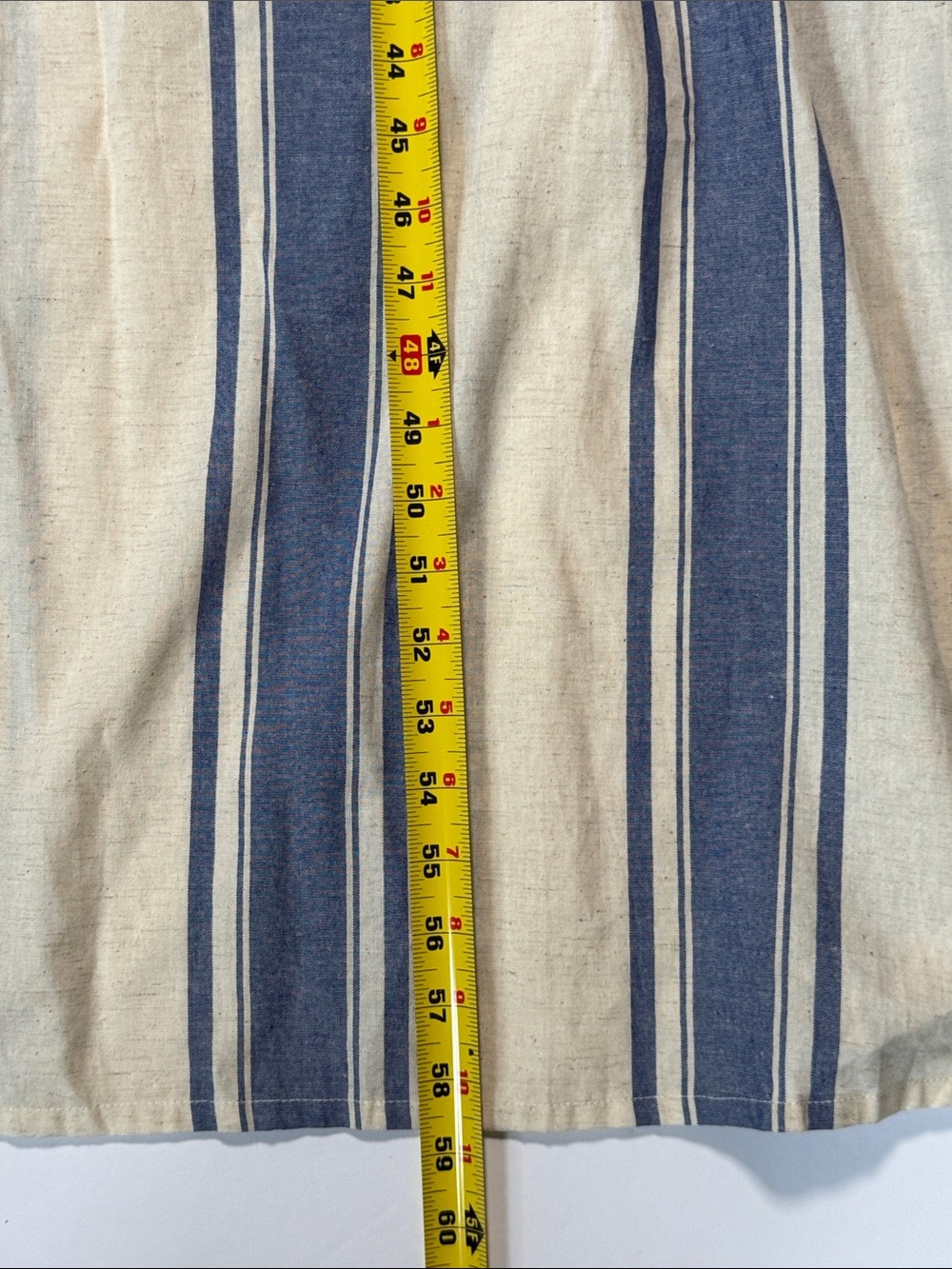 NWT NATALIE MARTIN Collection Sammie French Striped Blue Cream Maxi Dress LG - Picture 11 of 16
